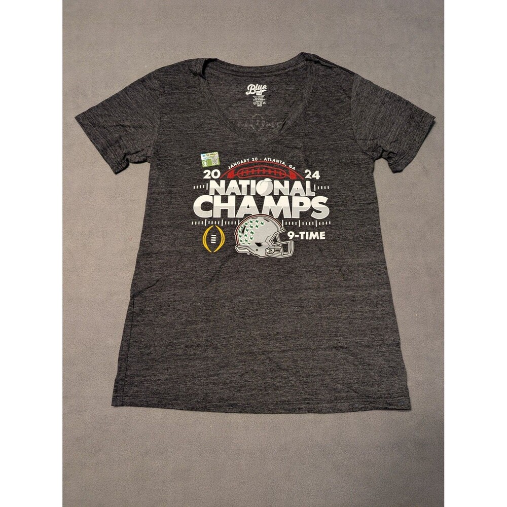 Ohio State Buckeyes Blue 84 Womens 2024 National Champions Shirt M Black
